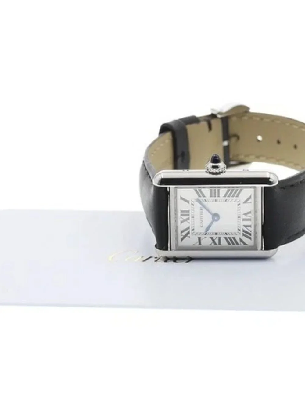 CARTIER tank mast SM WSTA0060 Silver Dial Solar Powered Ladies Watch_965553